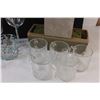 Image 2 : (17) Lot of Glasses and 2 - Small Stoneware Planters