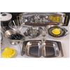 Image 3 : (12+) Lot of Chrome & Plastic Tidbit Trays, Reamers, Glassware