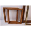 Image 2 : (5) Wooden Frames - Largest 18" Outside Measurement