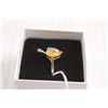Image 2 : Sterling Silver Opal Ring - Size 8