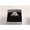Image 2 : Sterling Silver Cubic Zirconia Ring - Size 7