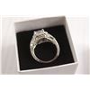 Image 3 : Sterling Silver Cubic Zirconia Ring - Size 7