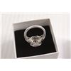Image 4 : Sterling Silver Cubic Zirconia Ring - Size 7