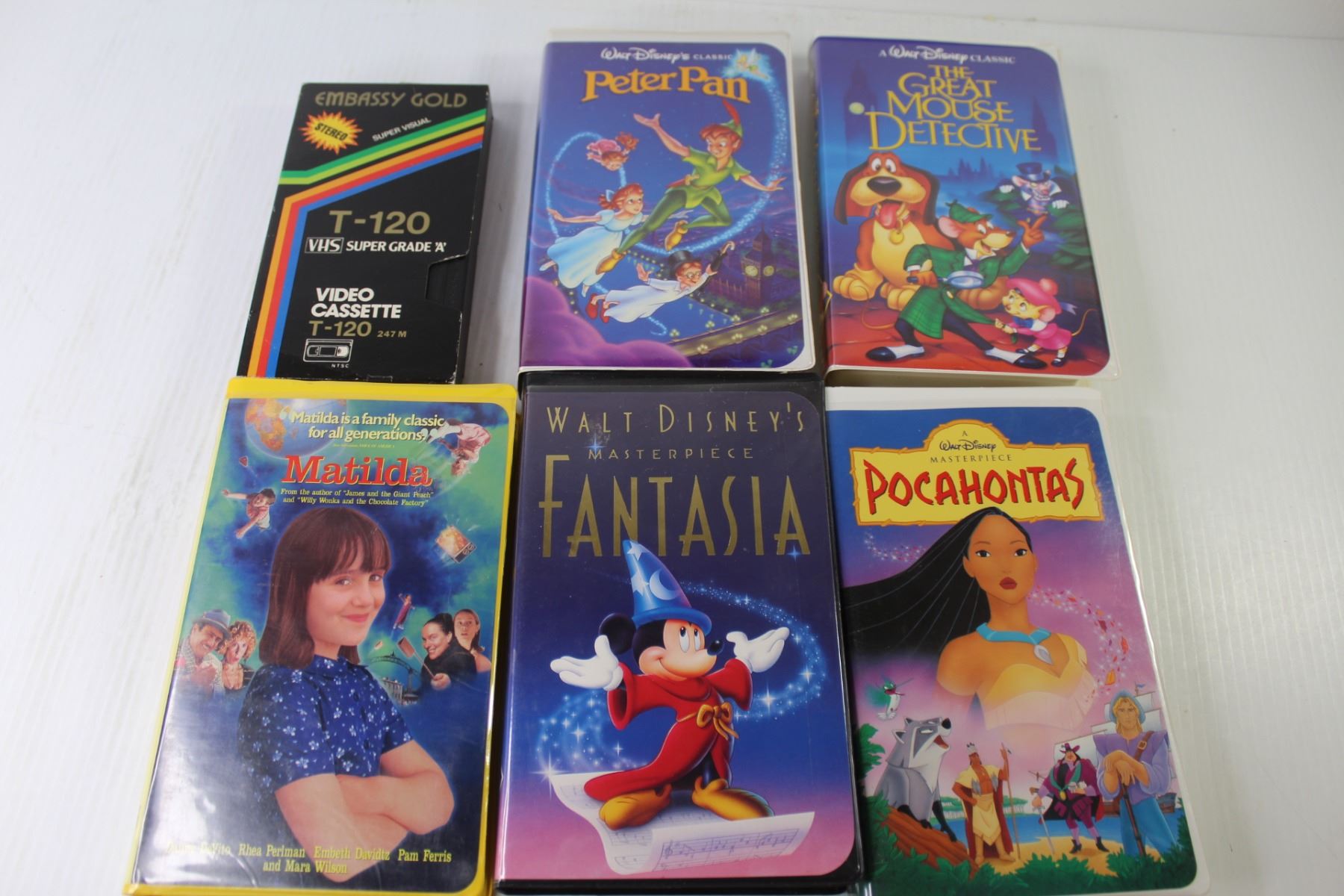 (11) Children's/Family VHS Tapes Peter Pan - Matilda - Aladdin ...