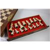 Image 2 : Folding Carved Wooden Chess Board w/Drawers For Men & Brass Handles