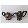 Image 3 : (3) Plated Tea Pots - Cream & Sugar Bowl