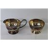 Image 4 : (3) Plated Tea Pots - Cream & Sugar Bowl