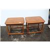 Image 1 : **(2x Bid Price) (2) Wooden End Tables - 21" x 27" x 23" H