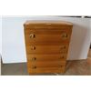 Image 1 : *4 Drawered Wooden Dresser (18"d x 32"w x 45"h)