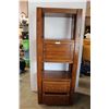 Image 1 : *Wooden Display Liquor Cabinet (18" x 30" x 74"h)