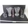 Image 1 : (5) Crystal & Glass Vases