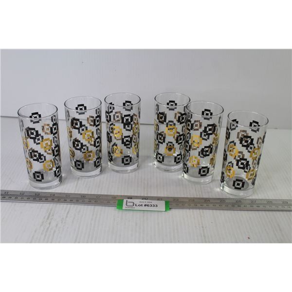 (6) Vintage Glass Tumblers