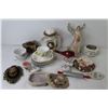Image 9 : Stone Trinket Dish - Ceramic Angels - Ceramic Dishes - Miniature Oil Lamp - Misc. Items