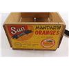 Image 2 : (2) Packs Twist Tie Spools, Sun Mandarin Oranges Wooden Box, Glass Bottle