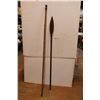 Image 1 : *Wooden Spear and Stick - Longest Measures 74"
