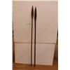 Image 1 : *(2) Wooden Spears - Longest Measures 67"