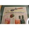 Image 2 : Framed Seven Up Advertisement - 16 1/4" x 20 1/2", As Is