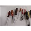 Image 2 : Flat of Assorted Tools - Screwdrivers, Pliers