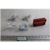 Image 1 : (4) Plane Toys, Double Decker Bus Toy