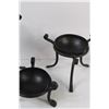 Image 2 : (3) Metal Bowl Candle Holders/Decor