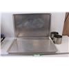 Image 1 : (2) Extra Large Baking Trays - 26"x18", (2) East Village Candle Holders
