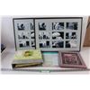 Image 1 : (2) Wall Mount Multi Picture Frames, Recipe Keeper, Desk Picture Frame & Non Slip Placemats