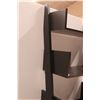 Image 3 : * Wooden Black Floor Bookshelf  - 72"x16"x20"