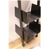 Image 4 : * Wooden Black Floor Bookshelf  - 72"x16"x20"