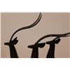 Image 2 : * Decorative Gazelle Metal Art - 27" Tall