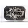 Image 1 : Homemade Harley Davidson Wood Sign - 24"x16"