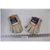 Image 1 : (2) Gander Brand Work Gloves - Size Large