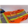 Image 2 : Safety Vest (Used - Size 2XL), Work Gloves - Size Large, Work Jacket Hood (No Jacket)