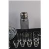 Image 4 : (17) Shot Glasses, Plastic Pitcher, Water Bottle, Serving Bowl, Tealight Warmer