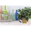 Image 2 : (2) Faux English Ivy, (2) Vases, (2) Bathroom Racks, (3) Glass Jars in Clevermate Storage Container