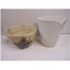 Image 3 : (2) Yard Decor(frogs),(2) Planters, Barometer, Ashtray, Nut Bowl and Timer