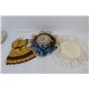 Image 6 : Crocheted Slippers - Beaded Clutch Bag - Crocheted Bag - Misc. Items