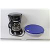 Image 1 : Sunbeam Coffee Machine (powers on) - Tupperware Food Storage Container