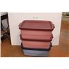 Image 1 : *(3) Rubbermaid Totes w/Lids