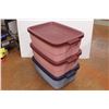 Image 2 : *(3) Rubbermaid Totes w/Lids