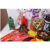 Image 6 : *Gift Bags - Christmas Stickers - Brass Pan - Place Mats - Candle Holder - Mics Christmas Items