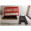 Image 1 : *Garage Sale Sign, Keyboard, Sign Posts