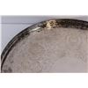 Image 2 : (3) Barker Ellis Silver Plated on Copper Serving Trays (13", 10", 9")