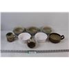 Image 1 : (5) Clay Fired Crockery Dishes & (2) Large Ramekins