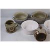 Image 2 : (5) Clay Fired Crockery Dishes & (2) Large Ramekins