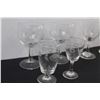 Image 2 : (9) Glass Wines Glasses (Various Sizes)
