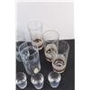 Image 4 : Clear Glass Pitcher, (2) Whiskey Glasses, (10) Shot glasses, (6) Tall Glasses