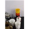 Image 4 : Lot of: Travel Mugs, Mugs, Cups, Salt & Pepper Shakers, Misc.