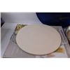 Image 2 : Pizza Baking Stone, 15" Paella Pan, Blue Serving Tray