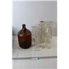 Image 1 : Glass Milk Jugs, Brown Glass Jug