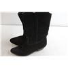 Image 2 : Black Ladies Cowboy Boots - Size 9, Made in Spain